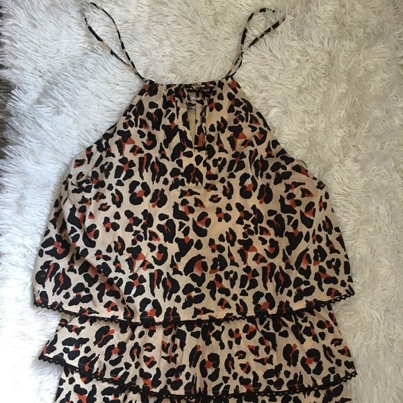 Urban Outfiters Kendal Keyhole Cutout Tier Romper - Picture 2 of 6